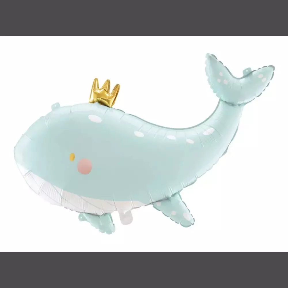 Folieballong grønn hval