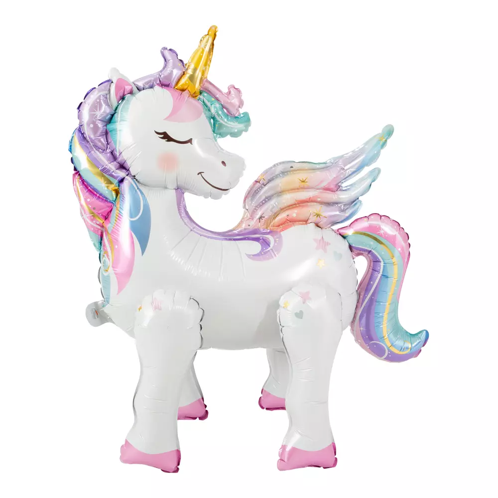 Folieballong unicorn 3D foil 68x57cm