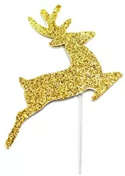 Reinsdyr glitter gull cupcaketoppers