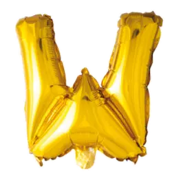 Bokstavballong- W gull 41 cm