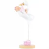 Barnedåp kaketopp stork rosa