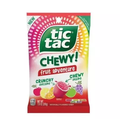 TIC TAC CHEWY FRUIT ADVENTURE PEG BAG 79g