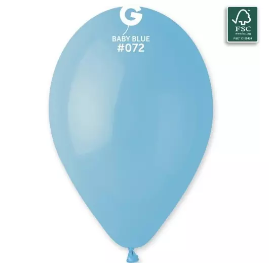 Gemar lateksballonger lyseblå 10pk