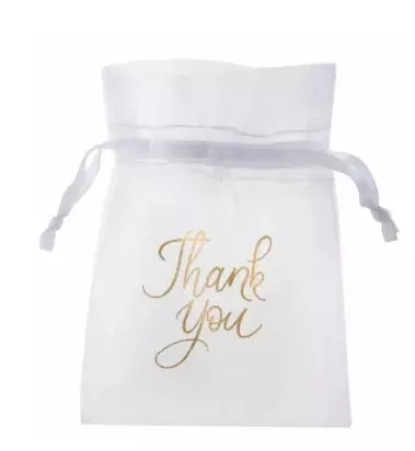 Organza pose "thank you" 6pk