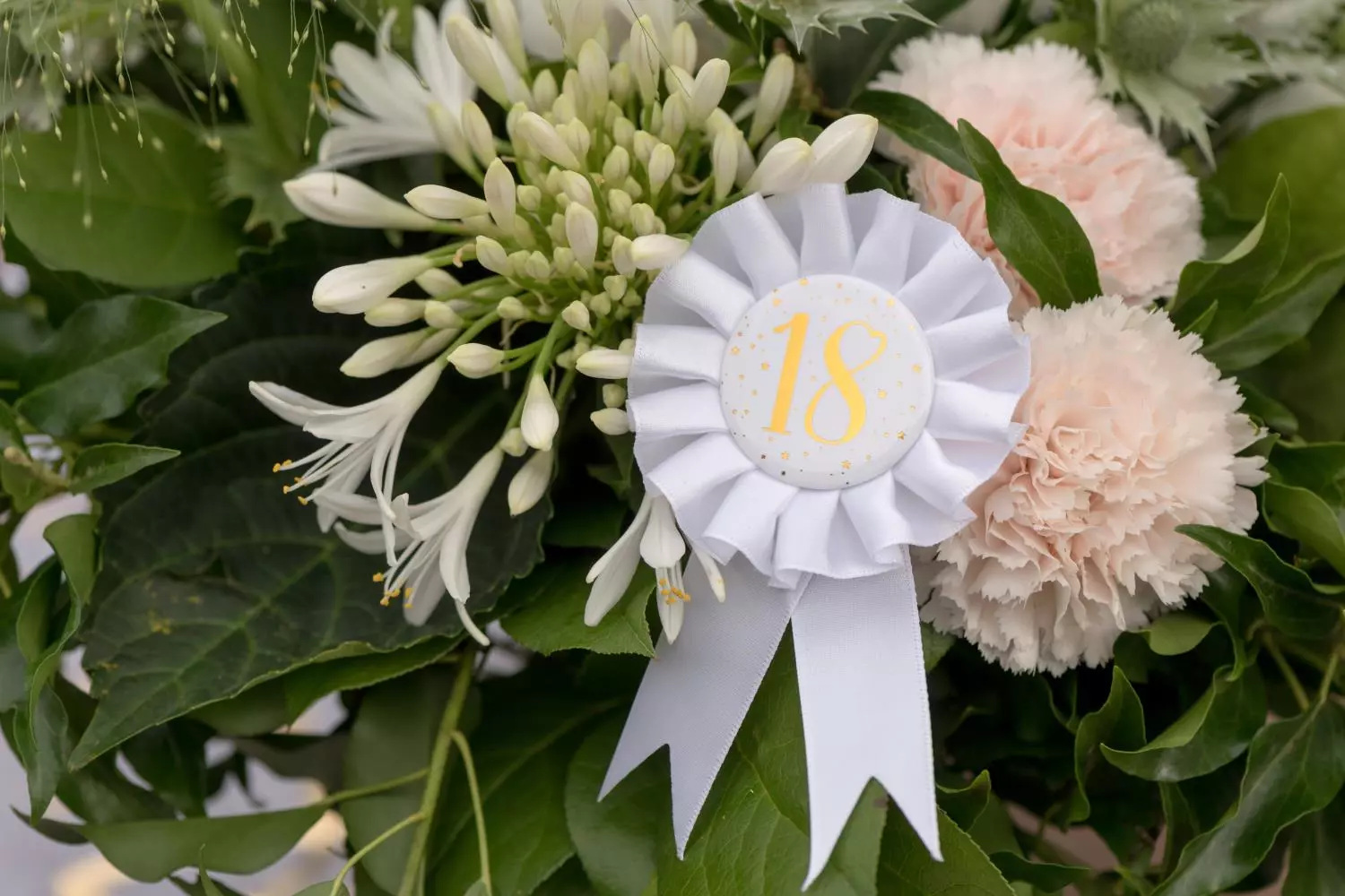 18 år gold age rosette