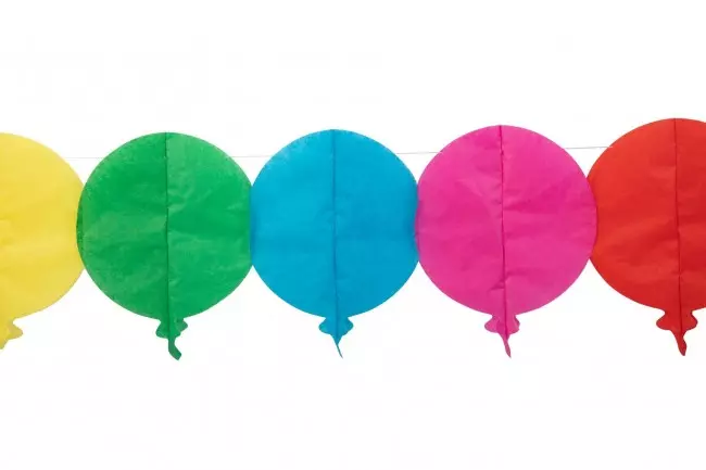 Papirgirlander balloons 6m