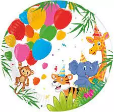Jungle balloons fat 20 cm 8 pk