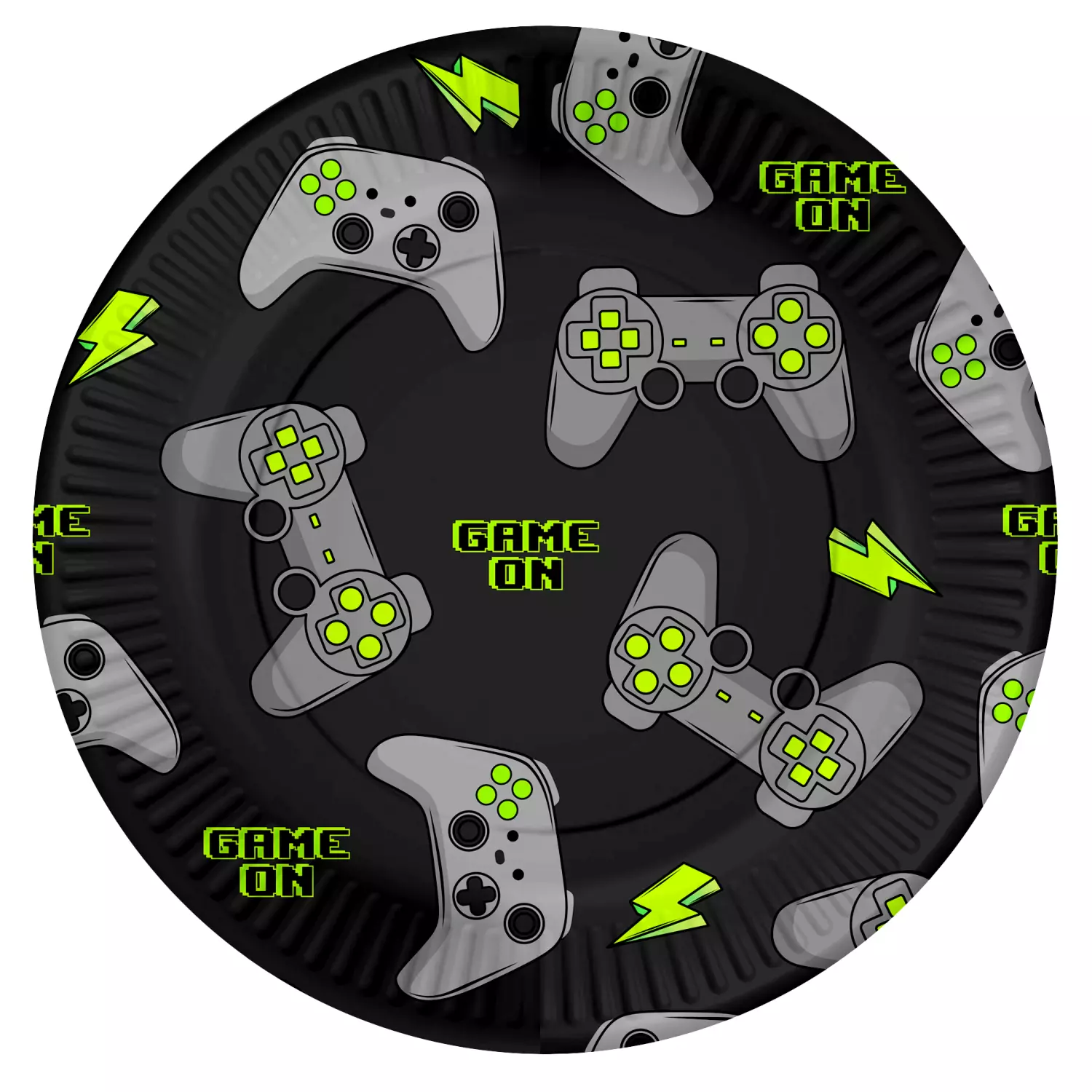 Gaming party fat 23cm 8pk