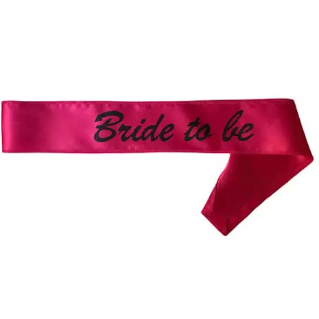 Bride to be ordensbånd rosa