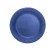 Papptellerken mørk blå 18 cm 8pk