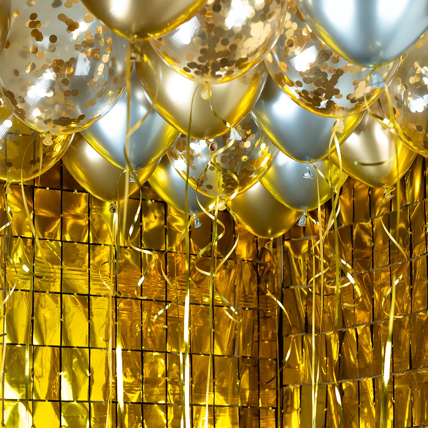 Balloon ceiling kit glamour gold