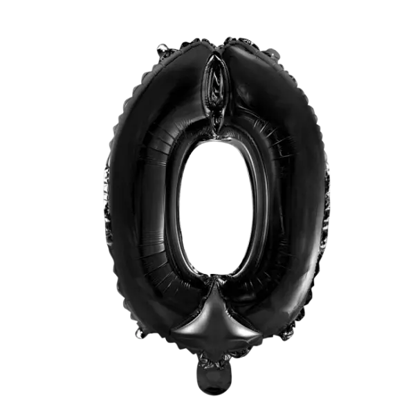 Tallballong 0- svart 41 cm