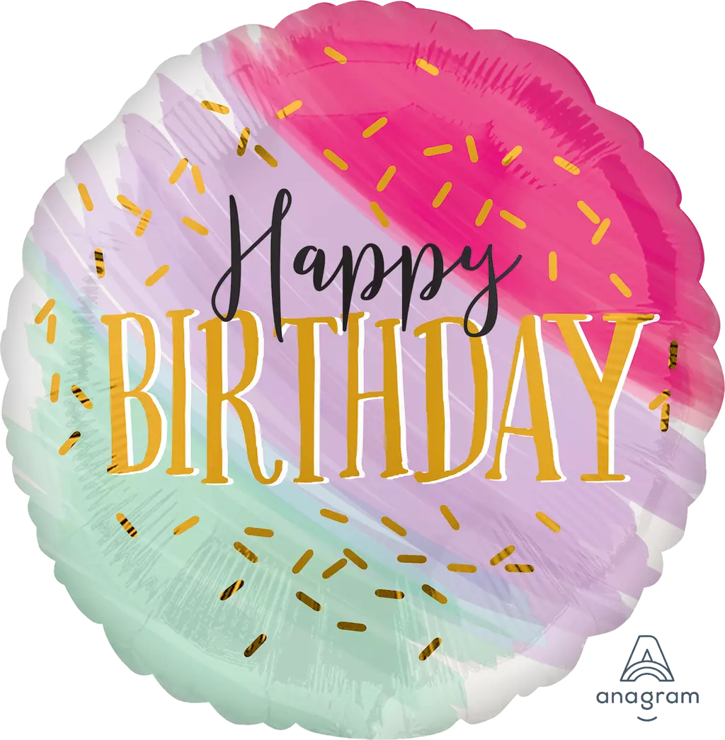 Purple Confetti Cake folieballong