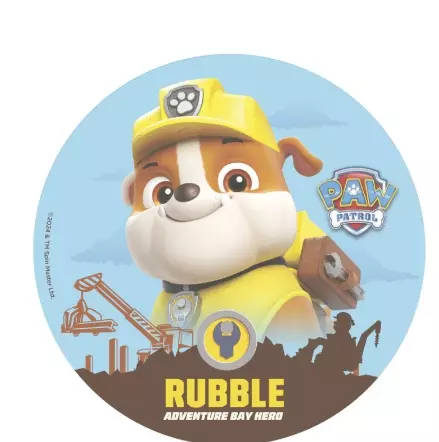 Kakebilde Wafer Paw patrol Rubble 20cm