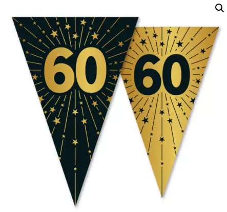 Flaggbanner 60 år golden celebrations 10 meter