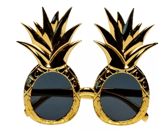 Partybriller ananas gull