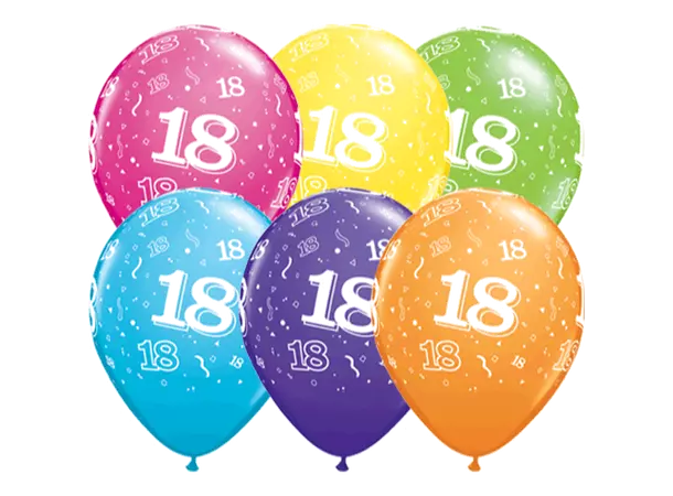 18-around ballonger ass.farger 6pk