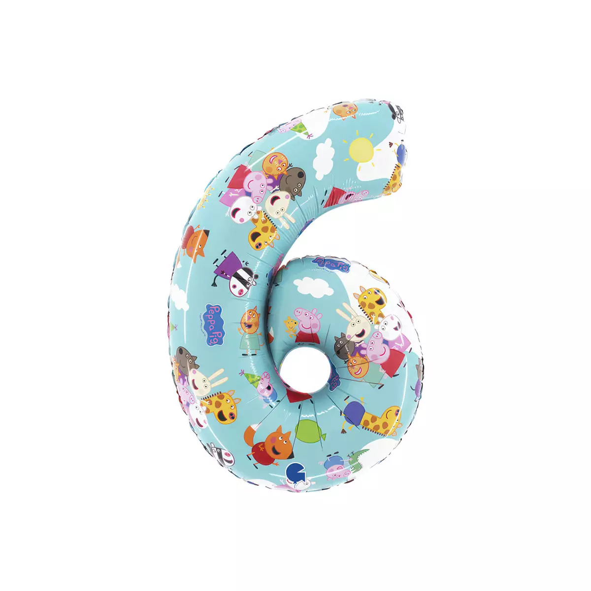 Peppa gris 6-tall ballong 66cm