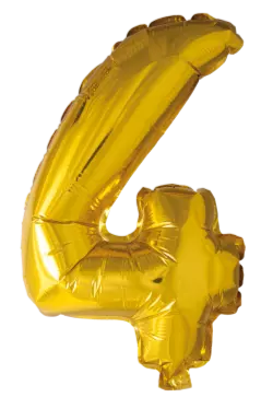 Tallballong 4- gull 41 cm