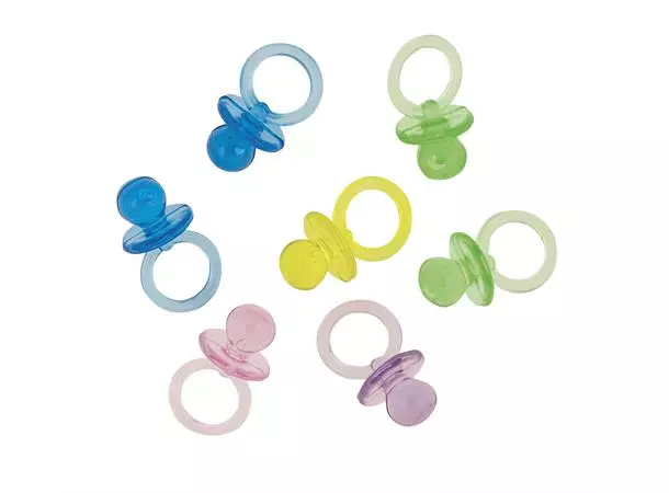 Smokker i krystall ass.farger 2,5cm