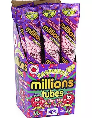 Millions raspberry tubes