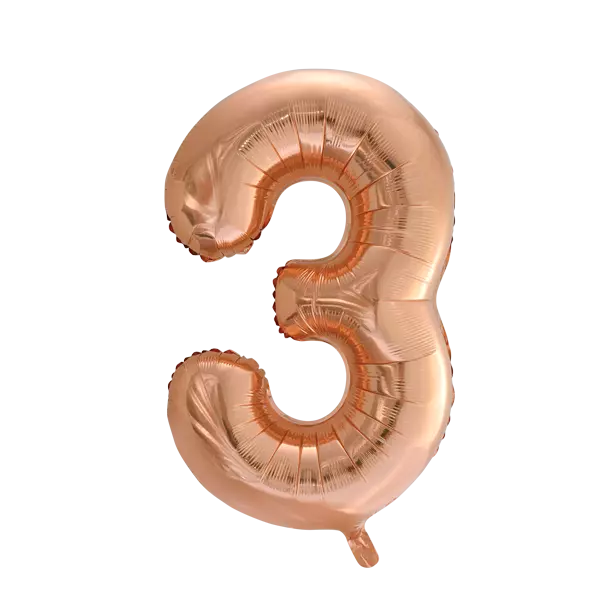 Tallballong 3- rose gold 86 cm