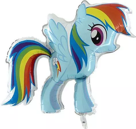 Rainbow dash ballong