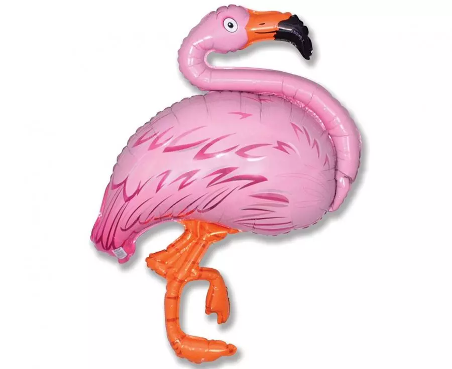 Flamingo folieballong 110cm