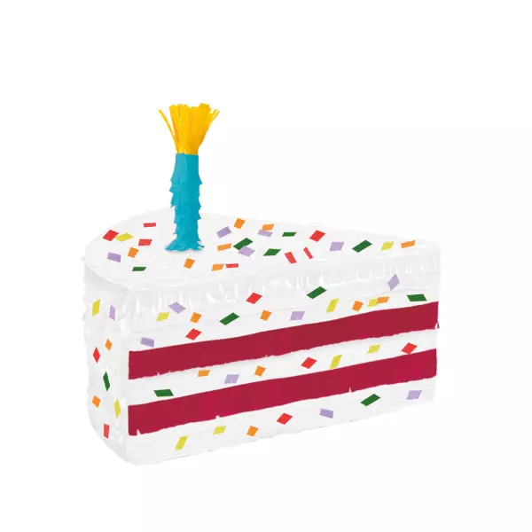 Pinata kakestykke med lys