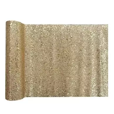 Bordløper gull glitter 3 meter