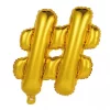 Bokstavballong hashtag gull 41 cm