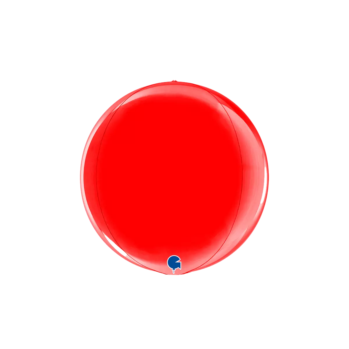 Folieballong globe rød 38 cm