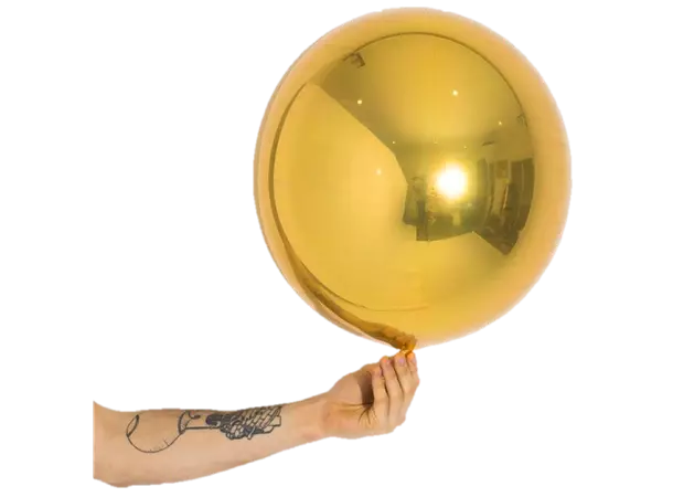 Speilballong gull 35 cm