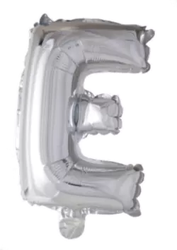 Bokstavballong- E sølv 41 cm