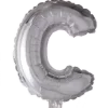 Bokstavballong- C sølv 41 cm