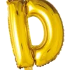 Bokstavballong- D gull 41 cm