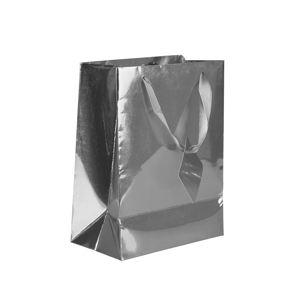 Gavepose sølv liten