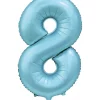 Tallballong 8 satin light blue 86 cm