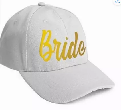 Bride baseball caps