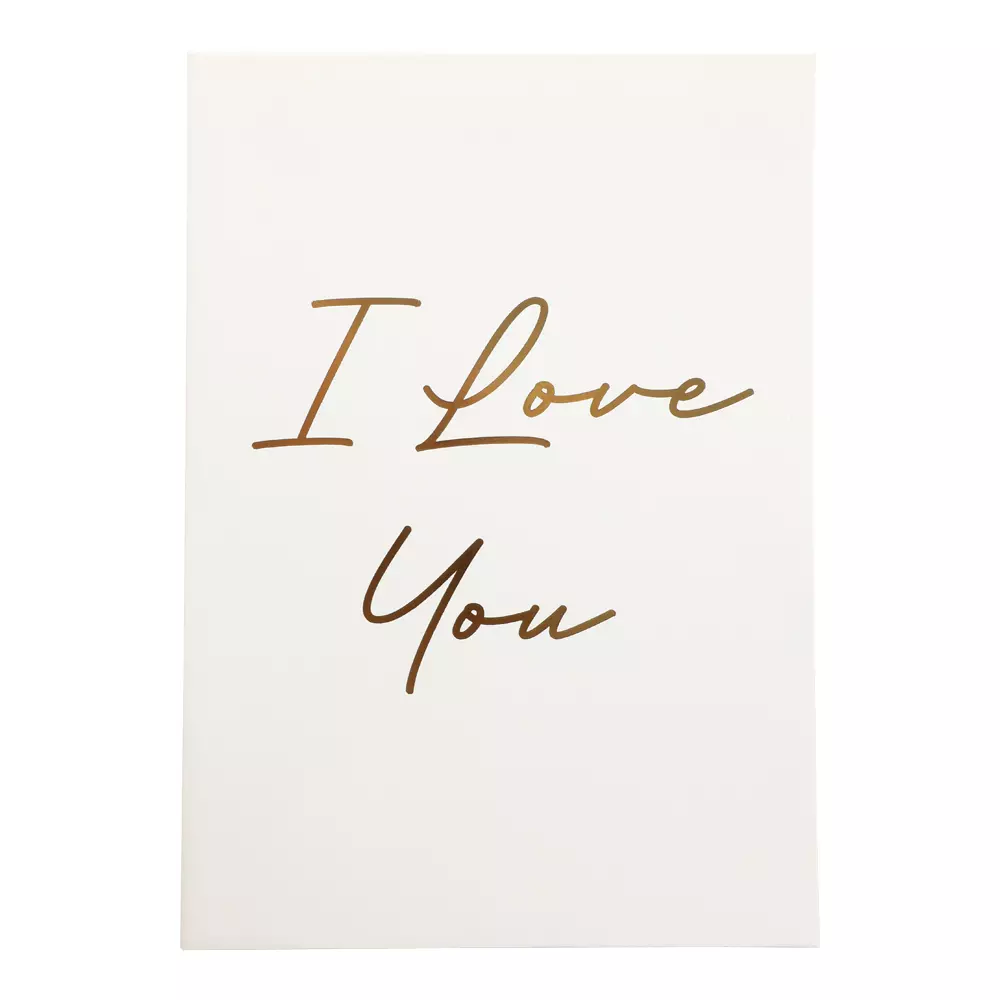A4 kort I love you