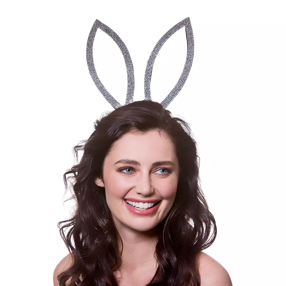 Diamante bunny ears