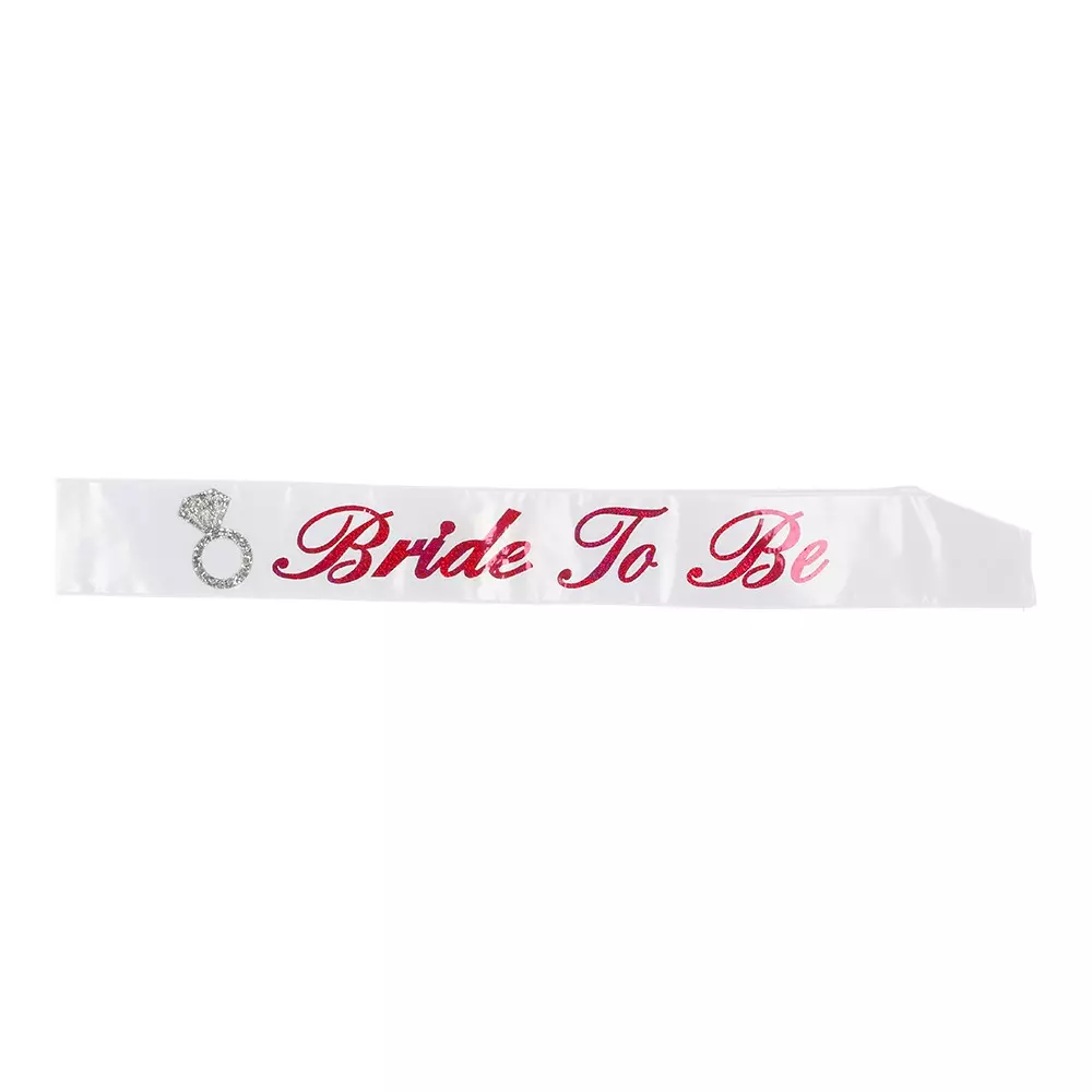 Bride to be missebånd hvitt