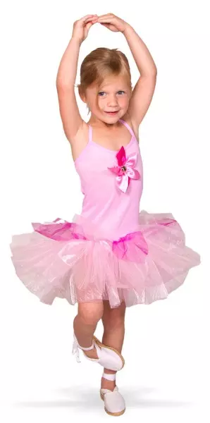 Ballerina barnekostyme, 6-8 år