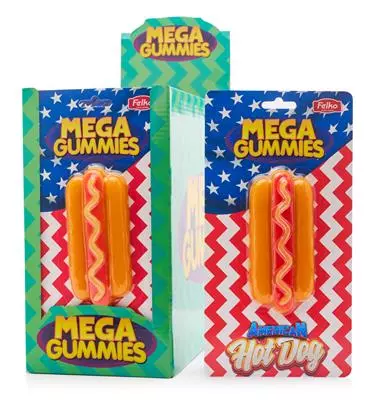 Mega gummies american hot dog