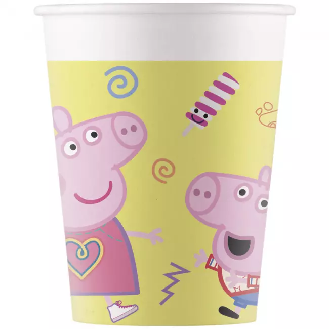 Peppa gris pappkopper 8 pk
