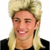 80s hillbilly mullet parykk blond