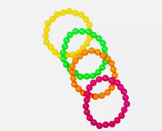 80-talls tykke neonarmbånd  4pk