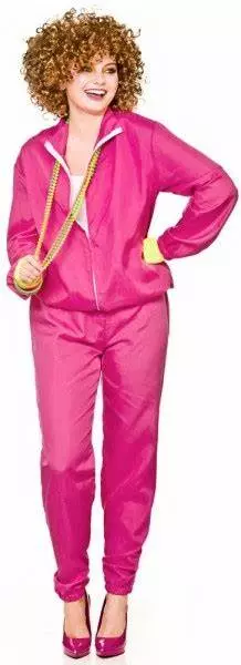 80s shell suit rosa (onesize)