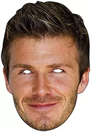 Pappmaske David Beckham