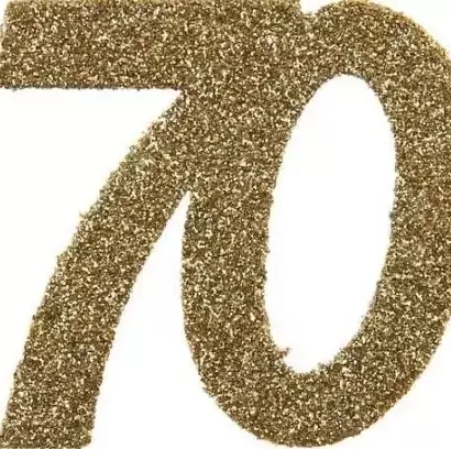 Age 70 gull glitter store konfetti 6pk